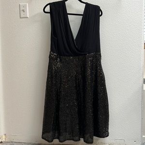 Black Sequin Dress